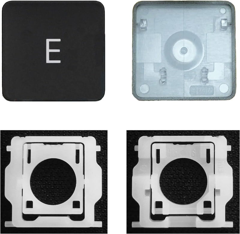 GRMTRV Replacement Individual Key Cap Hinge for MacBook Air 13'' 15'' M3 M4 A3113 A3114 A3240 A3241, 14'' 16'' Pro/Max M4 A3185 A3186 A3401 A3112 A3403 2024-2025 (E) - Image 1